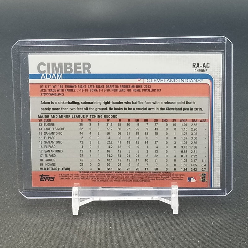 2019 TOPPS CHROME - A. CIMBER -