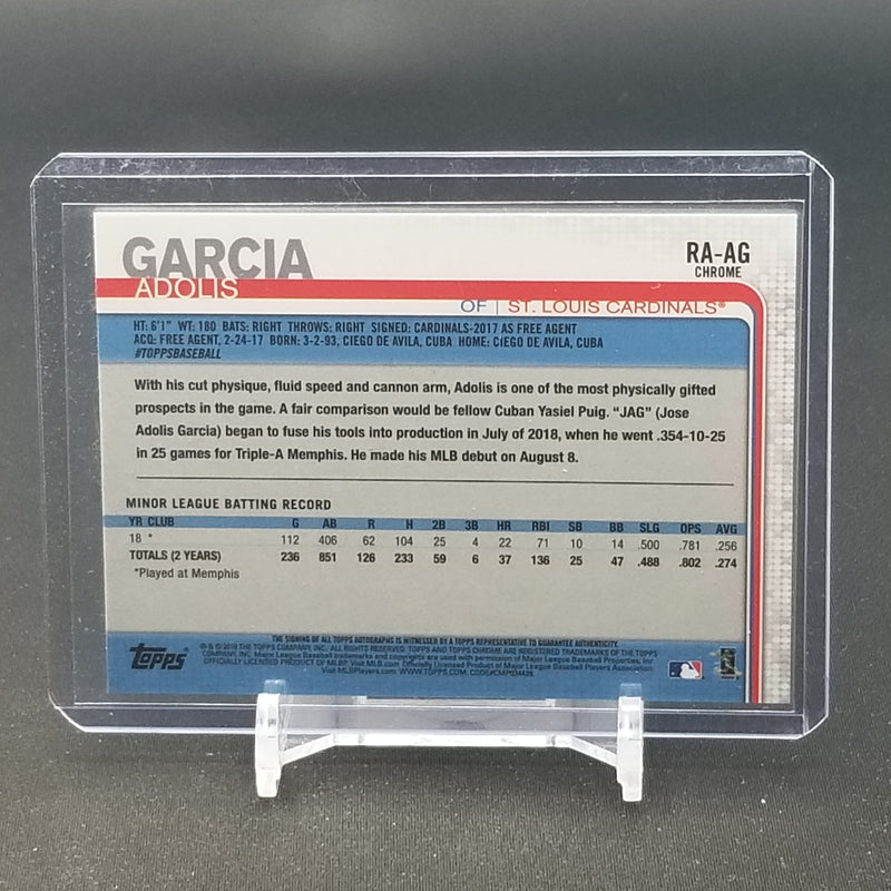 2019 TOPPS CHROME - A. GARCIA -