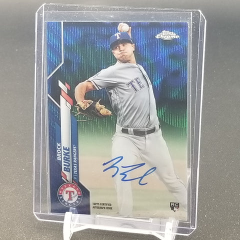 2020 TOPPS CHROME - BLUE WAVE REFRACTOR - B. BURKE - #RA-BBU - #'D/150 - AUTOGRAPH - RC
