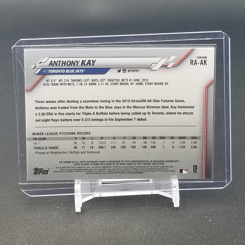 2020 TOPPS CHROME - K. ANTHONY -