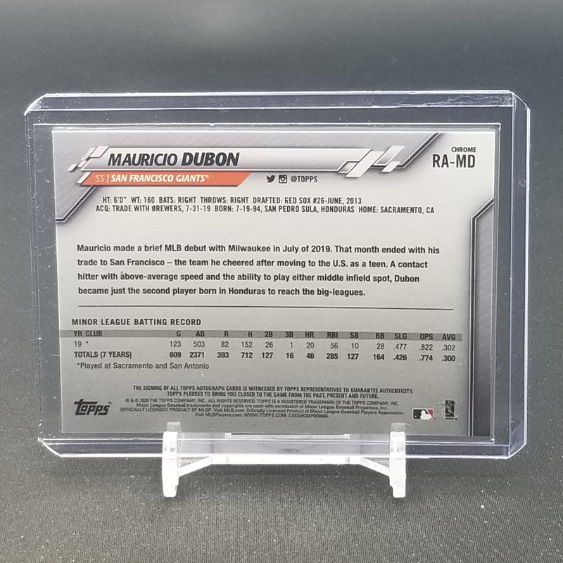 2020 TOPPS CHROME - M. DUBON -