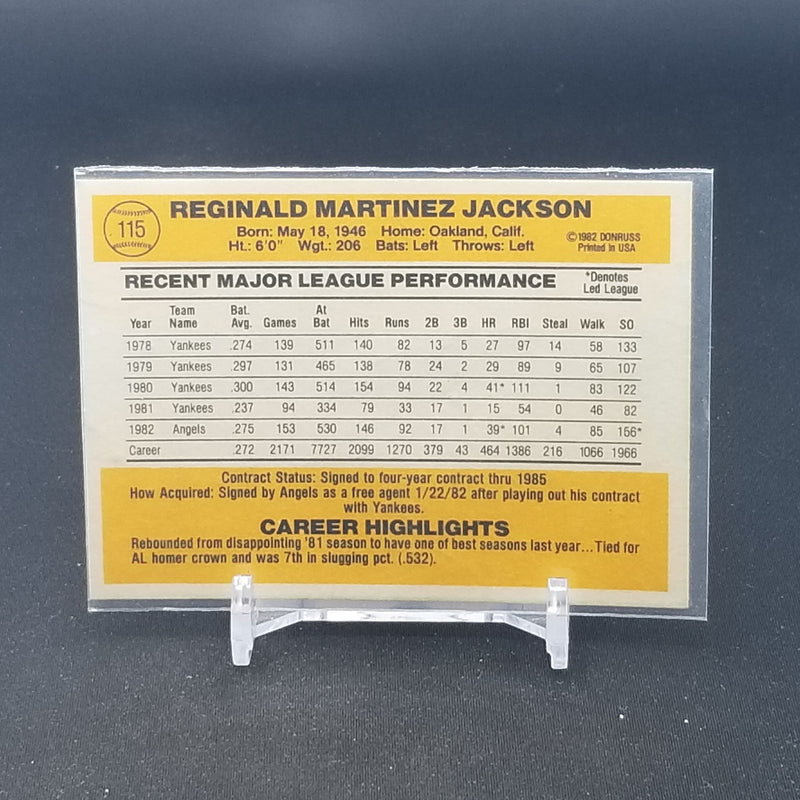 1982 DONRUSS '83 - R. JACKSON -