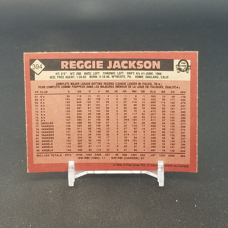 1986 O-PEE-CHEE - R. JACKSON -
