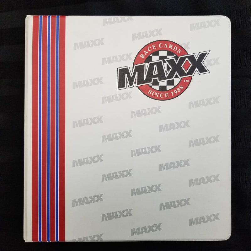 1988 MAXX RACE CARDS COMPLETE SET WITH BINDER