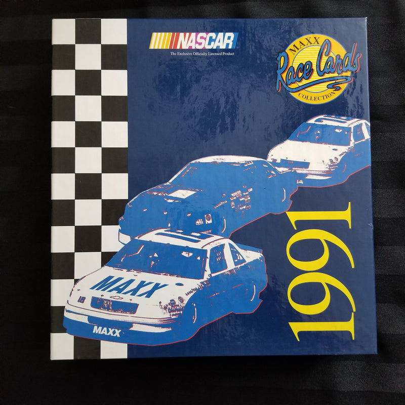 1991 MAX NASCAR COMPLETE SET WITH BINDER