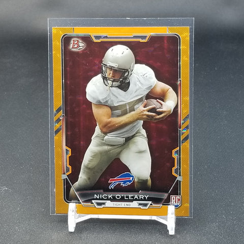 2015 TOPPS BOWMAN - ORANGE ICE - N. O'LEARY - #41 - #'D/50 - RC
