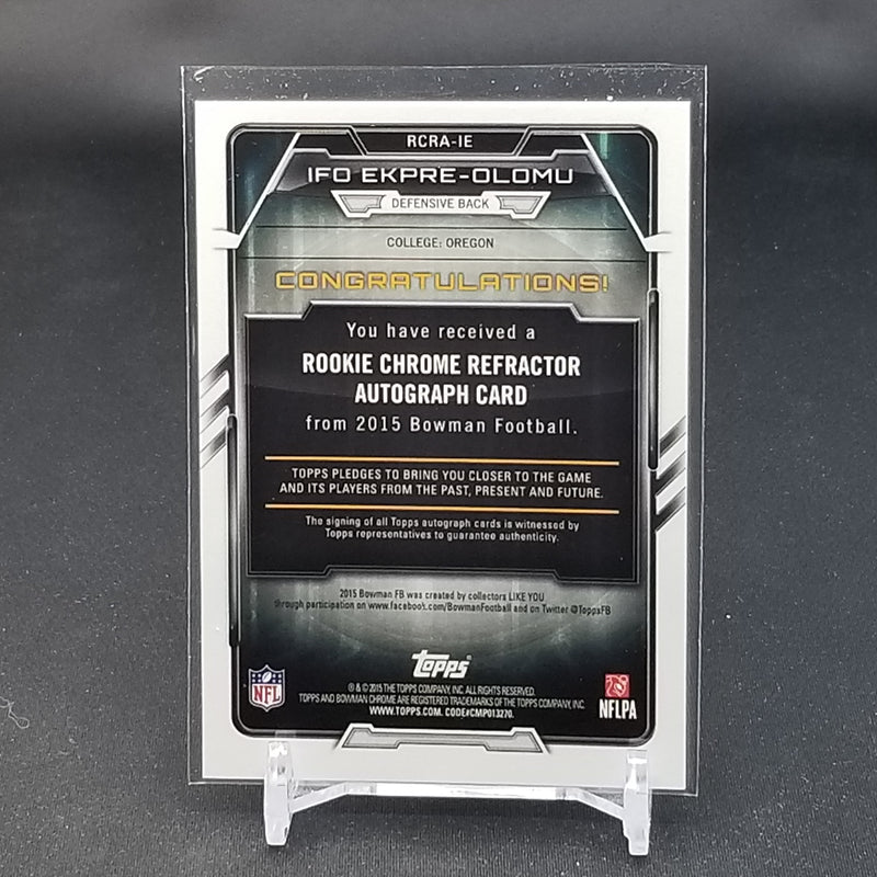 2015 TOPPS BOWMAN CHROME - REFRACTOR - I. EKPRE-OLOMU -