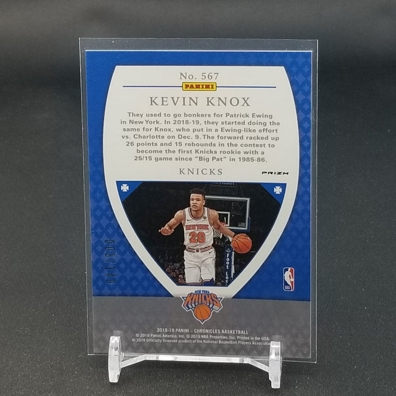 2018 PANINI CHRONICLES - CRUSADE - RED PRIZM - K. KNOX - #567 - #'D/149 - RC