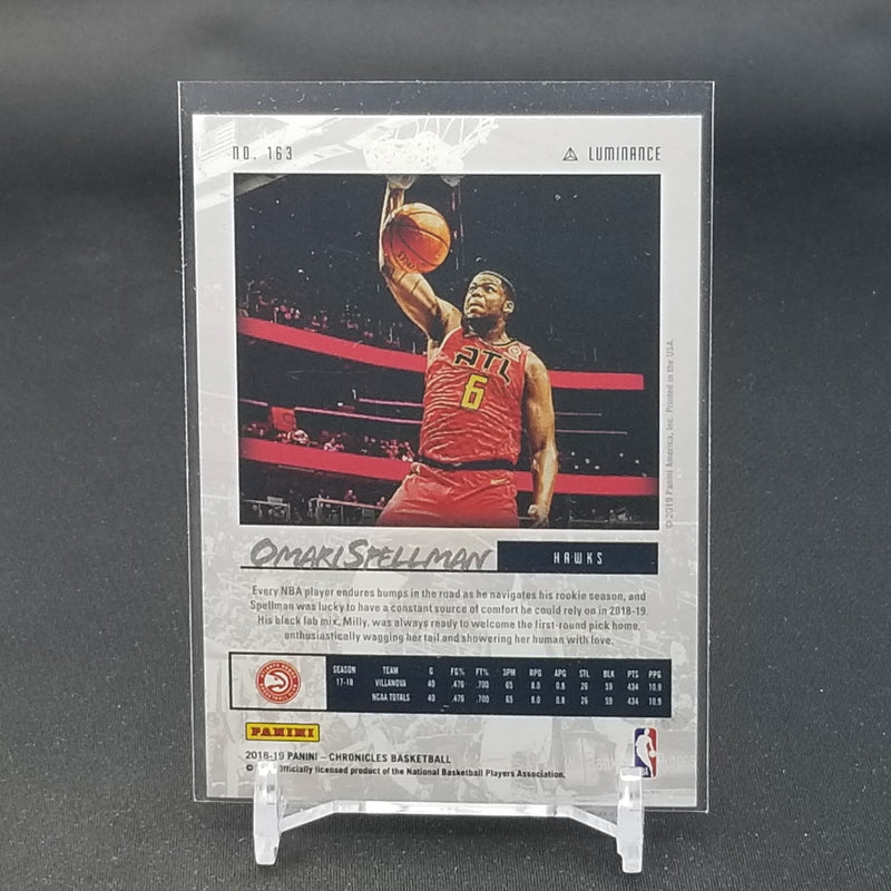 2018 PANINI CHRONICLES - LUMINANCE - BLUE - O. SPELLMAN - #163 - #'D/99 - RC