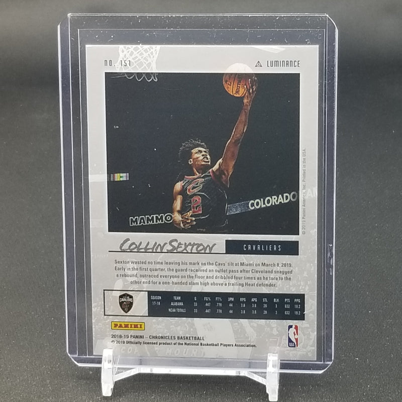2018 PANINI CHRONICLES - LUMINANCE - RED - C. SEXTON - #151 - #'D/149 - RC
