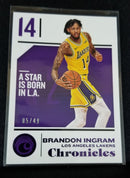 2018 PANINI CHRONICLES - PURPLE - B. INGRAM - #11 - #'D/49