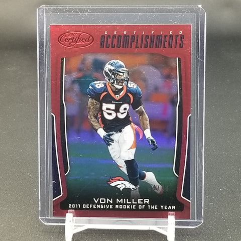 2017 PANINI CERTIFIED - RED - CERTIFIED ACCOMPLISHMENTS - V. MILLER - #CA-VM - #'D/99