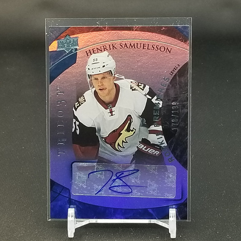 2015 UPPER DECK TRILOGY - ROOKIE PREMIERES - H. SAMUELSSON - #135 - #'D/199 - AUTOGRAPH - RC