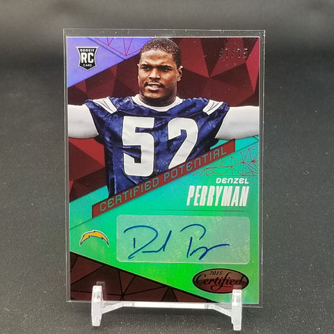 2015 PANINI CERTIFIED - RED - CERTIFIED POTENTIAL - D. PERRYMAN - #CP-DP - #'D/75 - AUTOGRAPH - RC