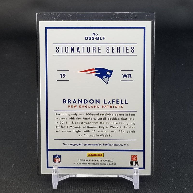 2015 PANINI DONRUSS - SIGNATURE SERIES - B. LaFELL -