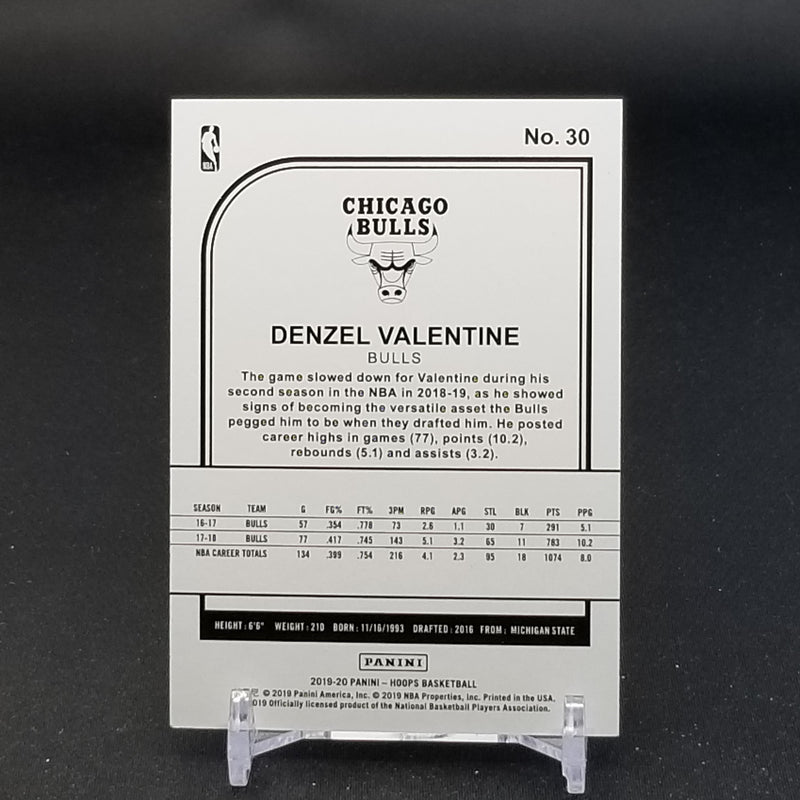 2019 PANINI HOOPS - HOLO - D. VALENTINE - #30 - #'D/199