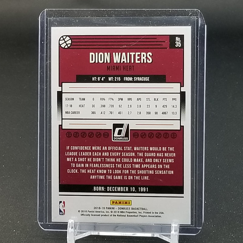 2018 PANINI DONRUSS - RED LASER - PRESS PROOF - D. WAITERS - #35 - #'D/99