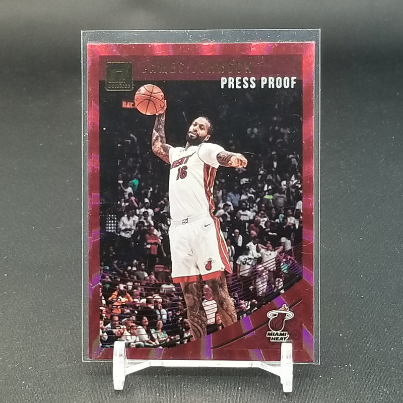 2018 PANINI DONRUSS - RED LASER - PRESS PROOF - J. JOHNSON - #25 - #'D/99