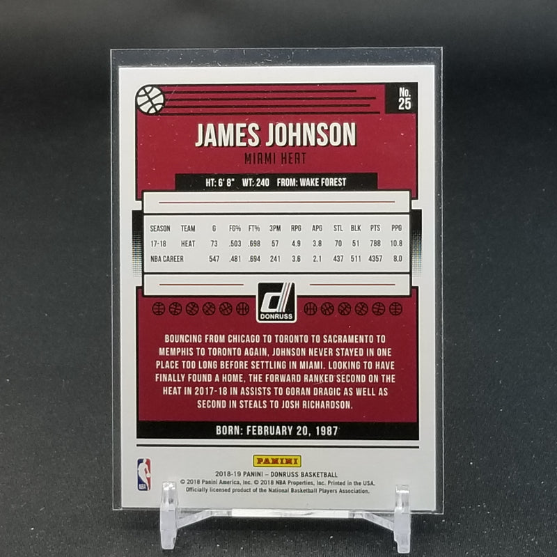 2018 PANINI DONRUSS - RED LASER - PRESS PROOF - J. JOHNSON - #25 - #'D/99
