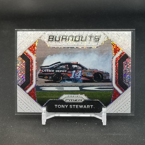 2021 PANINI PRIZM RACING - WHITE SPARKLE PRIZM - T. STEWART - #B1