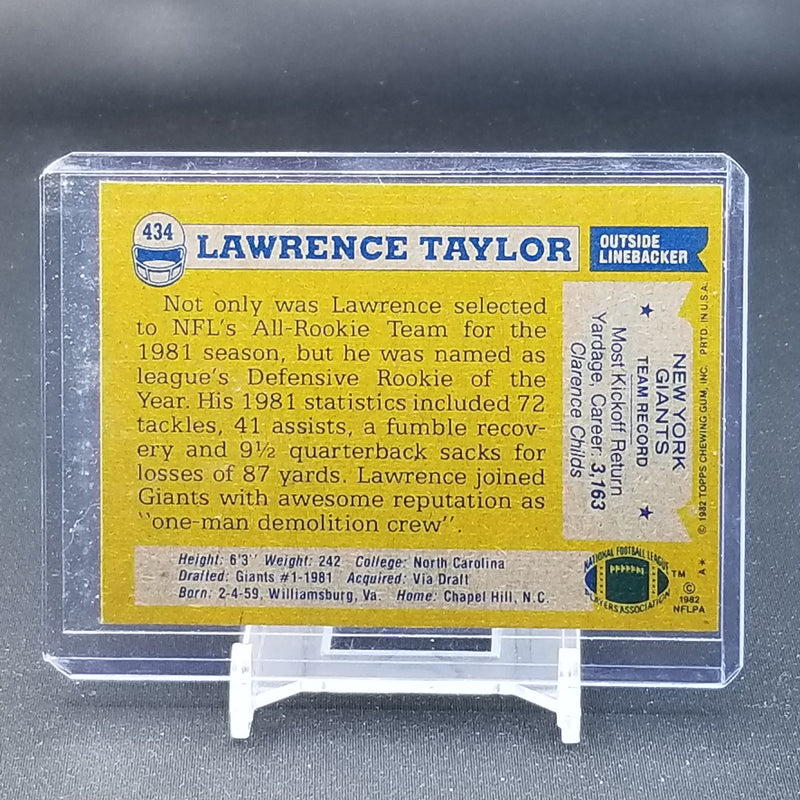 1982 TOPPS - NFC ALL PRO - L. TAYLOR -