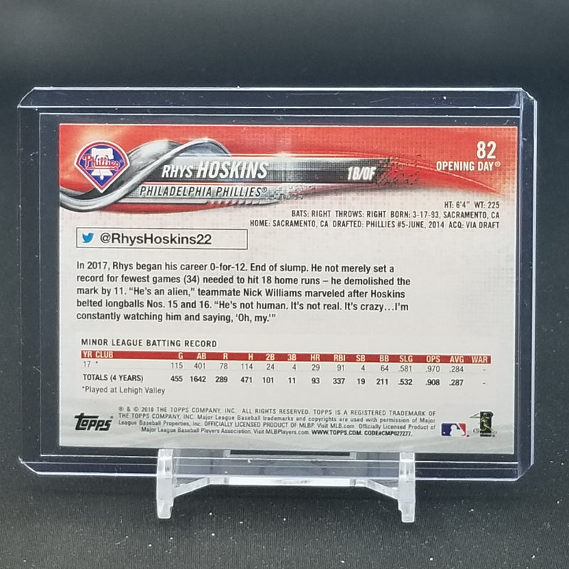2018 TOPPS OPENING DAY - R. HOSKINS -