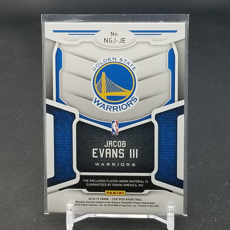 2018 PANINI CERTIFIED - NEW GENERATION - J. EVANS III - #NGJ-JE - #'D/149 - RELIC