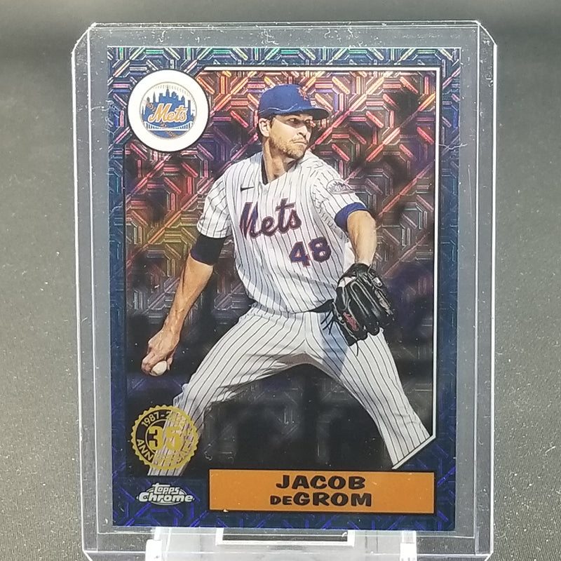 2022 TOPPS - SERIES TWO - SILVER PACK - BLUE MOJO REFRACTOR - J. DEGROM - #T8TC-49 - #'D/150