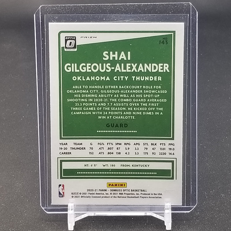2020 PANINI OPTIC - SILVER PRIZM - S. GILGEOUS -