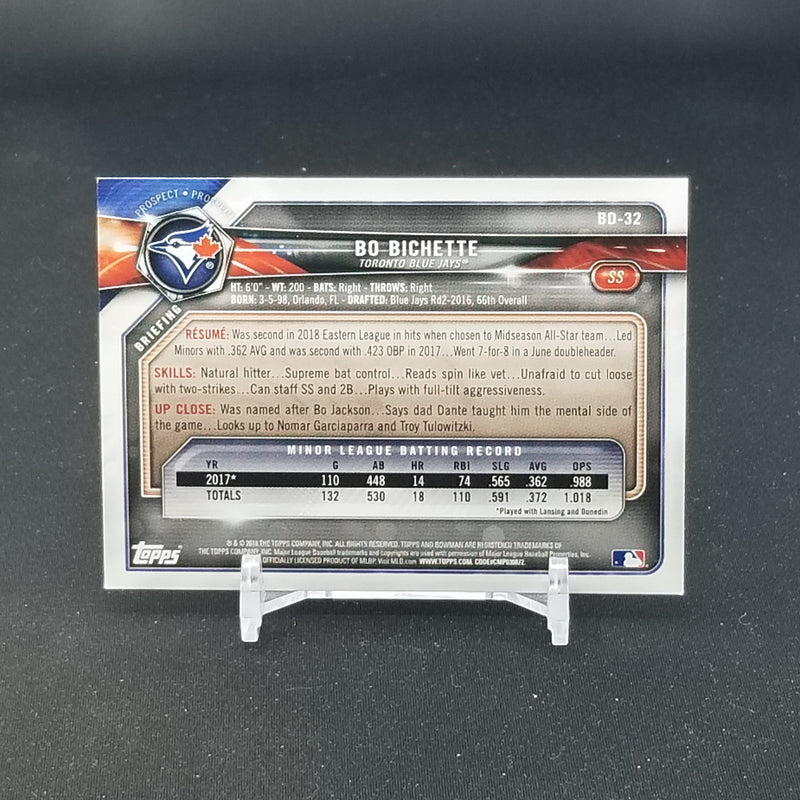 2018 TOPPS BOWMAN - B. BICHETTE -