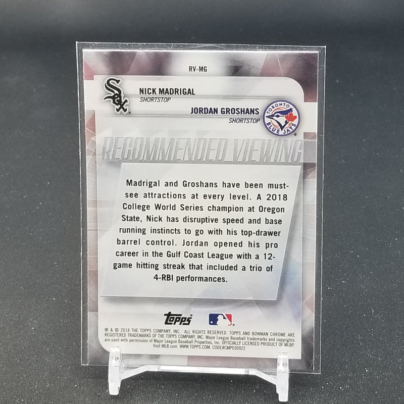 2018 TOPPS BOWMAN CHROME - N. MADRIGAL -
