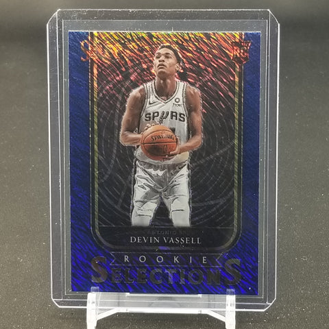 2020 PANINI SELECT - ROOKIE SELECTIONS - BLUE SHIMMER PRIZM - D. VASSELL - #17 - RC