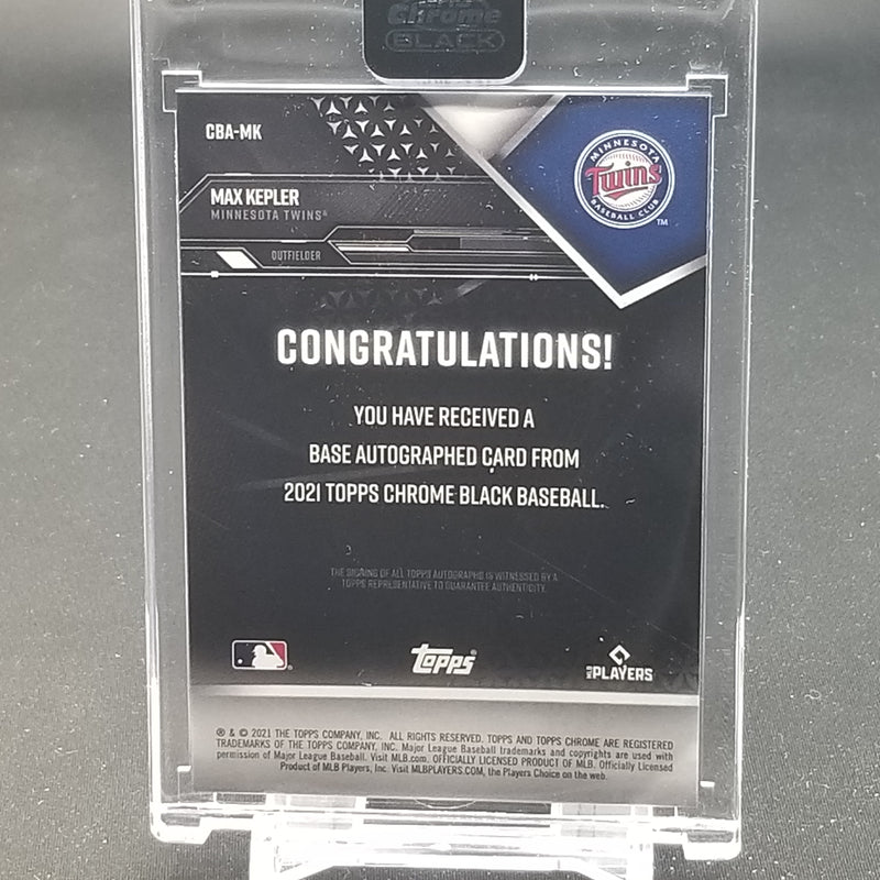 2021 TOPPS CHROME BLACK - M. KEPLER -