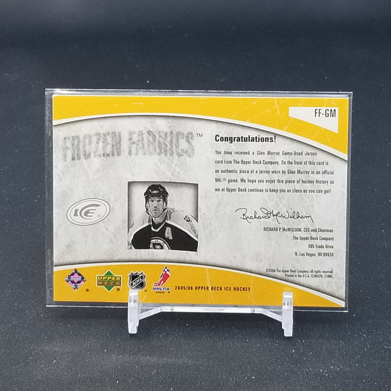 2005 UPPER DECK ICE - FROZEN FABRICS - G. MURRAY -