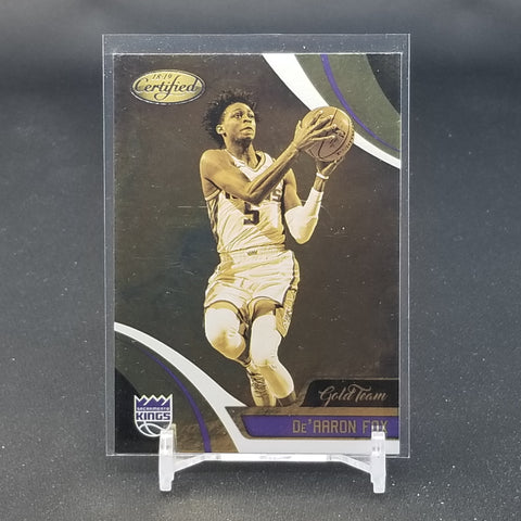 2018 PANINI CERTIFIED - GOLD TEAM - D. FOX - #GT-5