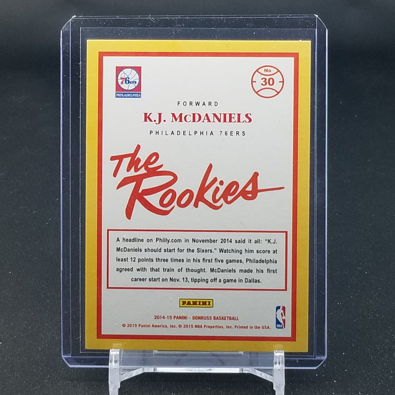2014 PANINI DONRUSS - ARTIST PROOF - THE ROOKIES - K. McDANIELS - #30 - #'D/99 - RC