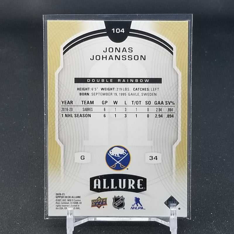 2020 UPPER DECK ALLURE - DOUBLE RAINBOW - J. JOHANSSON -