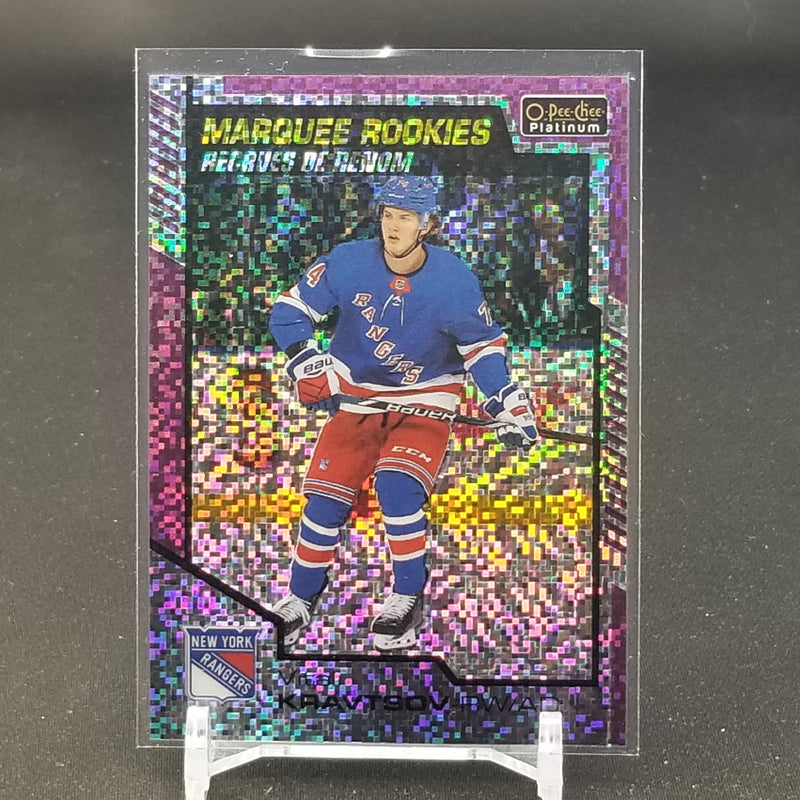 2020 UPPER DECK O-PEE-CHEE PLATINUM - VIOLET PIXELS - MARQUEE ROOKIES - V. KRAVTSOV - #156 - #'D/399 - RC