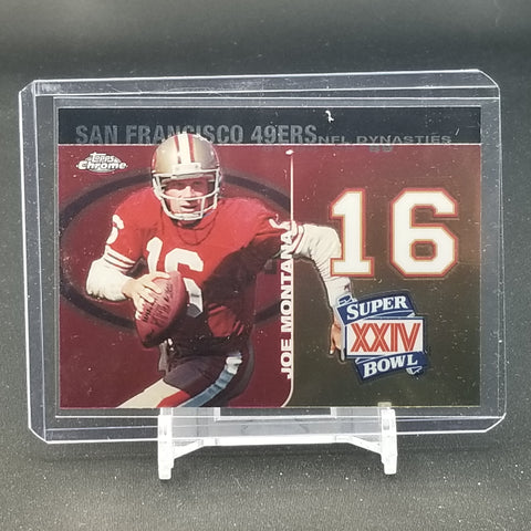 2008 TOPPS CHROME - NFL DYNASTIES TRIBUTE - J. MONTANA - #DYNC-JM