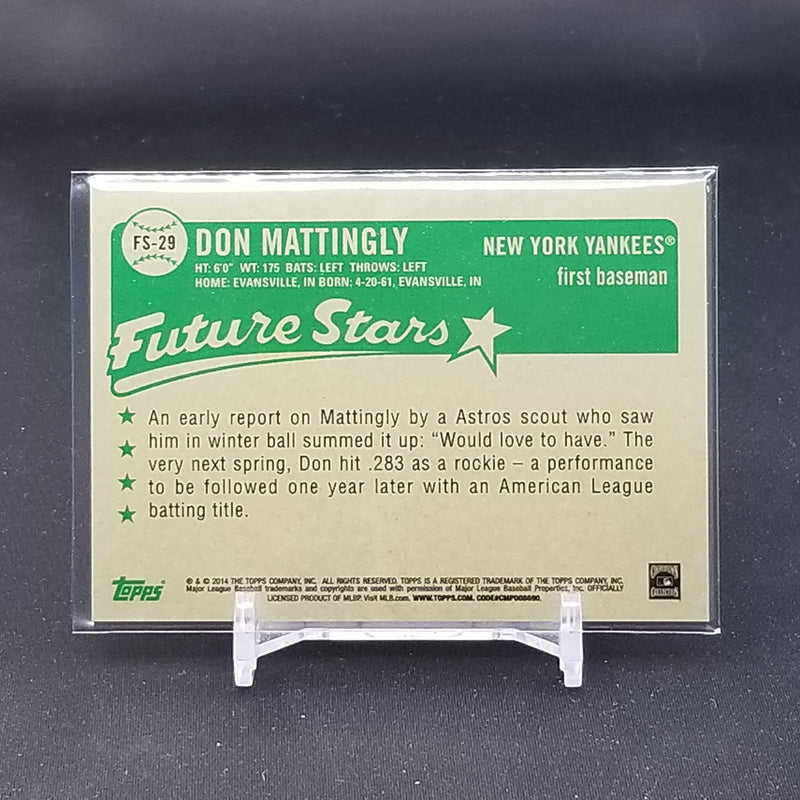 2014 TOPPS - FUTURE STARS - D. MATTINGLY -