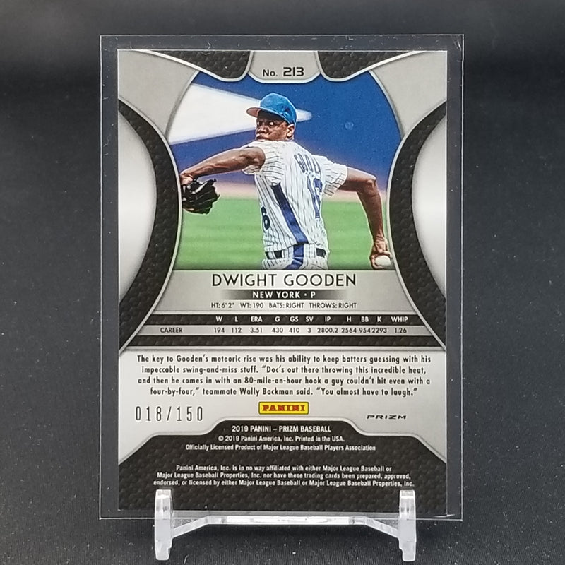 2019 PANINI PRIZM - NEON ORANGE DONUT CIRCLE PRIZM - D. GOODEN - #213 - #'D/150