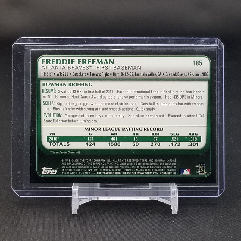2011 TOPPS BOWMAN CHROME - F. FREEMAN -