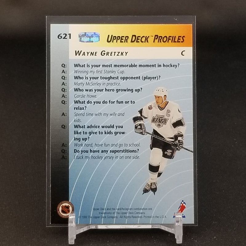 1992 UPPER DECK PROFILES - W. GRETRZKY -