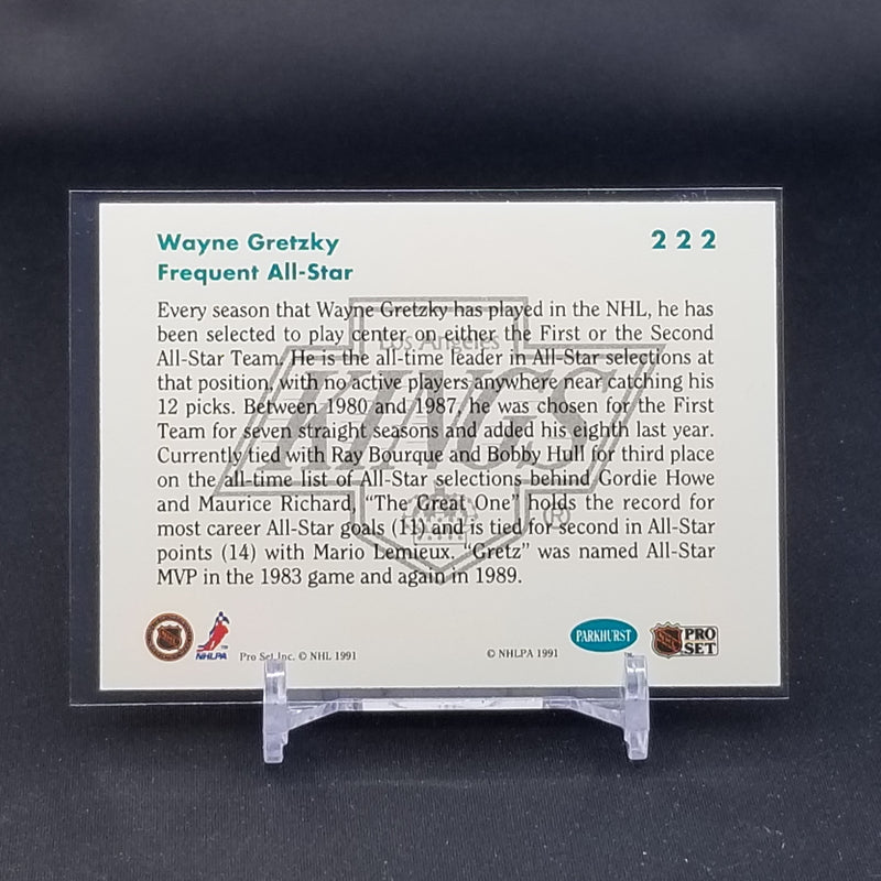 1991 PRO SET - PARKHURST - FREQUENT ALL-STAR - W. GRETZKY -
