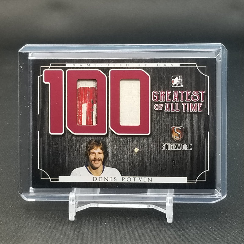 2017 LEAF IN THE GAME - STICKWORK - 10 GREATEST OF ALL TIME - D. POTVIN - #GAT-16 - #'D/12 - RELIC