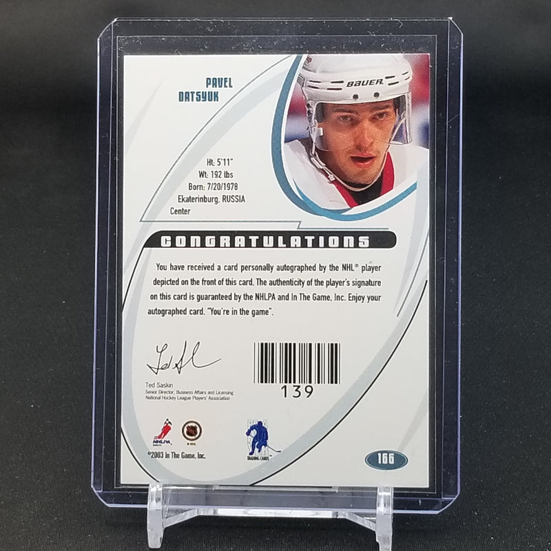 2003 IN THE GAME VAULT - GOLD - P. DATSYUK -