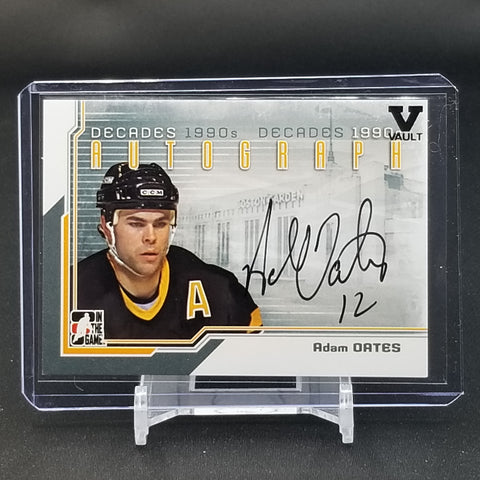 2012 IN THE GAME VAULT - DECADES - A. OATES - #A-AO - AUTOGRAPH