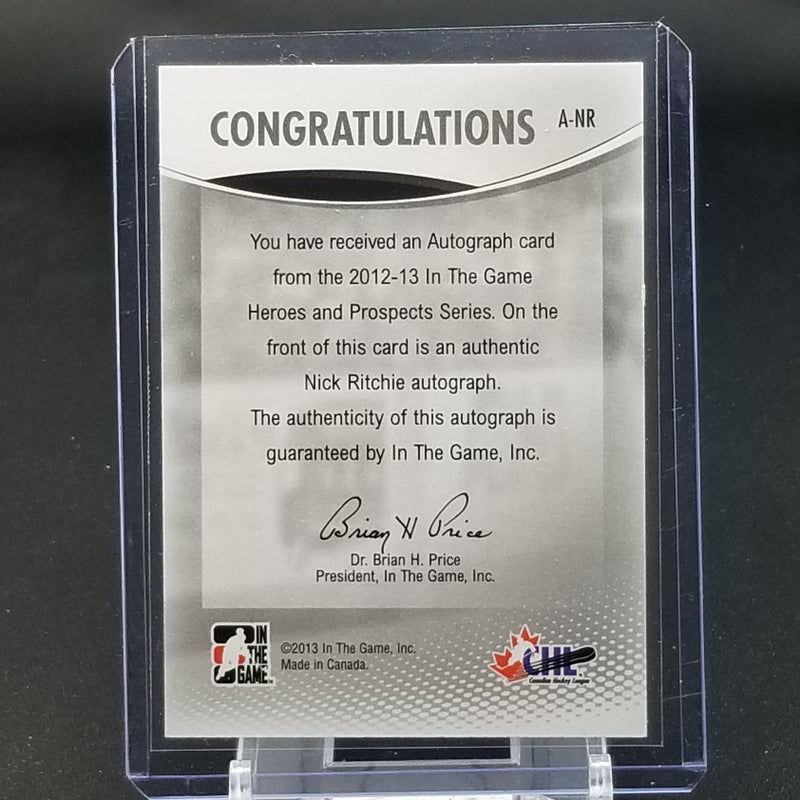 2013 IN THE GAME VAULT - N. RITCHIE -