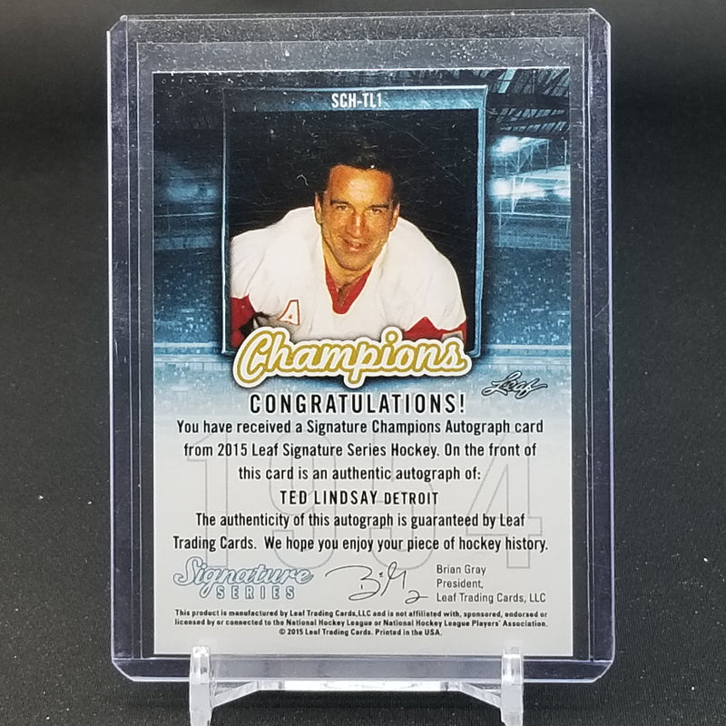 2015 LEAF SIGNATURE SERIES - 1954 LEAGUE CHAMPIONS - T. LINDSAY -