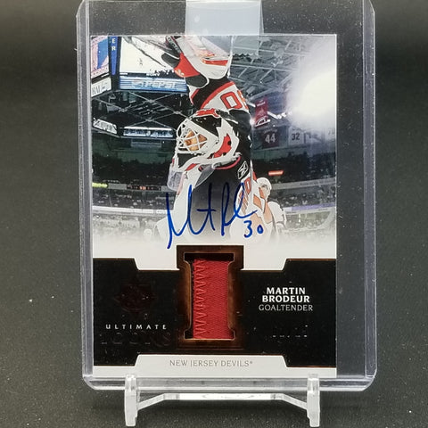 2019 UPPER DECK ULTIMATE COLLECTION - ULTIMATE ICONS - M. BRODEUR - #UIA-MB - #'D/25 - RELIC - AUTOGRAPH
